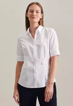 Блуза Seidensticker Hemd Slim Fit, белый
