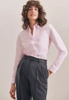 Блуза Seidensticker Hemd Slim Fit, цвет Rosa/Pink
