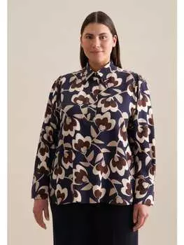 Блуза Seidensticker Hemdbluse Regular, темно-синий