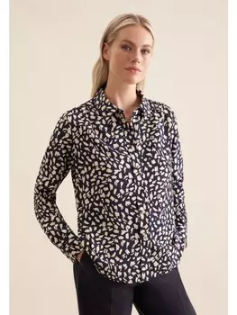Блуза Seidensticker Hemdbluse Regular, темно-синий