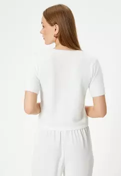 Блуза SHORT SLEEVE Koton, белый