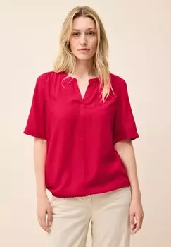 Блуза SPLIT NECK Cecil, металлик красный