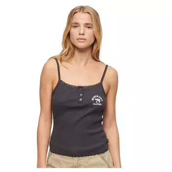 Блуза Superdry Essential Button Down, серый
