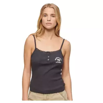 Блуза Superdry Essential Button Down, серый