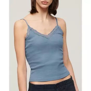 Блуза Superdry Essential Lace Trim, синий