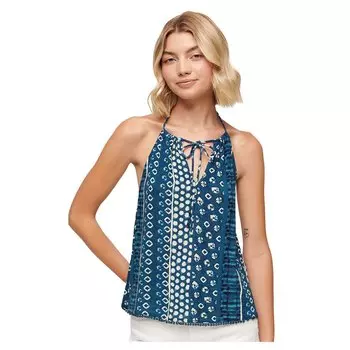 Блуза Superdry Printed Beach Halter, синий