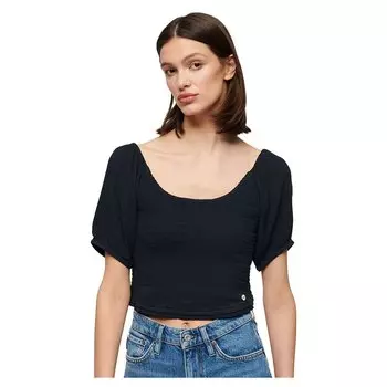 Блуза Superdry Smocked, синий