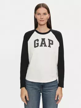 Блуза свободного кроя Gap, черный