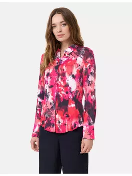 Блуза TAIFUN Langarm, цвет geranium gemustert