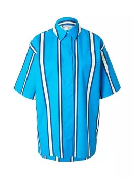 Блуза TOPSHOP, цвет Azure/Dark blue
