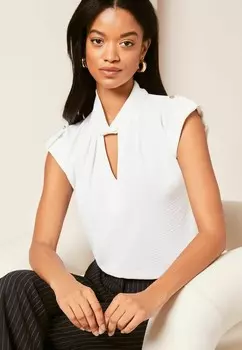 Блуза TWIST NECK Lipsy, белый
