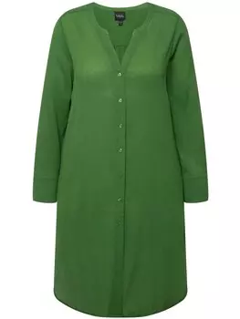 Блуза Ulla Popken Longtunika, цвет moosgrn