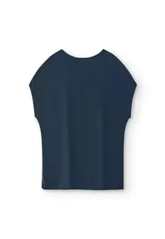 Блуза V-NECK ADOLFO DOMINGUEZ, синий