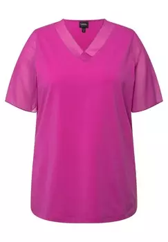 Блуза V-NECK Ulla Popken, розовый