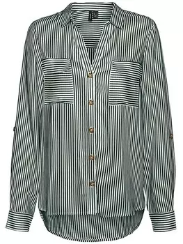 Блуза Vero Moda, белый/черный