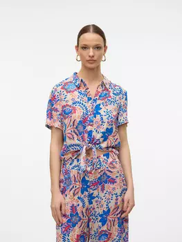 Блуза Vero Moda, цвет blau/beige