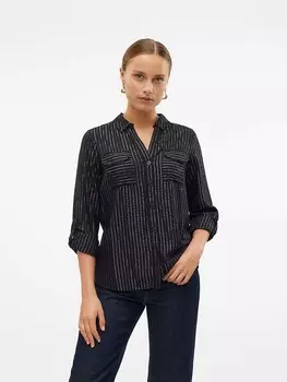 Блуза Vero Moda, цвет schwarz/silber