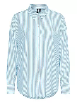 Блуза Vero Moda, голубой/белый