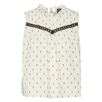 Блуза Vero Moda Lulu Dobby, бежевый