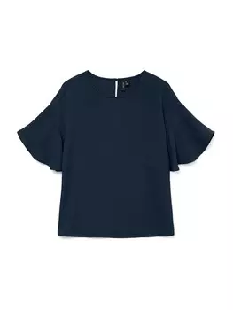 Блуза VERO MODA VMALVA, темно-синий