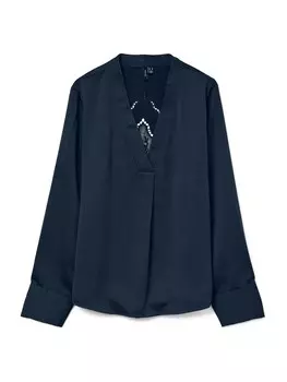 Блуза VERO MODA VMELENOR, темно-синий