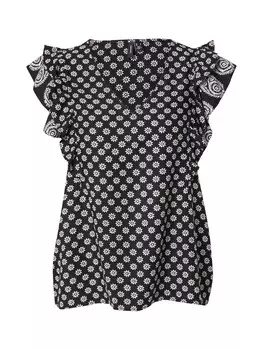 Блуза VERO MODA VMSIMI SAVANNA, черный