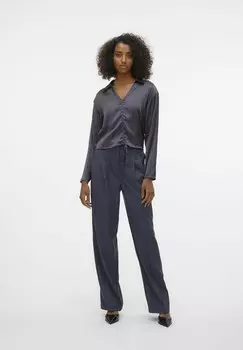Блуза VMBILLIE Vero Moda, темно-серый