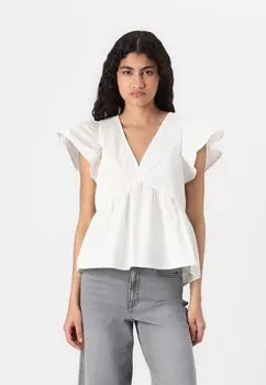 Блуза VMJARLOTTE V NECK Vero Moda, белый