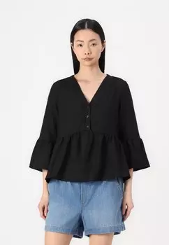 Блуза VMMELONY BUTTON Vero Moda, черный