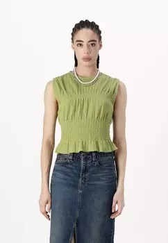 Блуза VMMENJA Vero Moda, оливковый