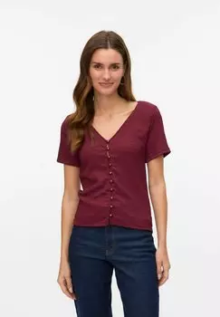 Блуза VMMIKKA Vero Moda, темно-красный