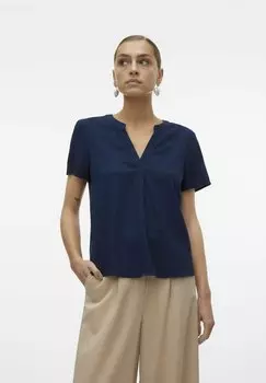 Блуза VMMYMILO Vero Moda, темно-синий