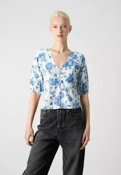 Блуза VMOLIVIA BUTTON Vero Moda, белый
