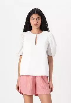 Блуза VMSANI FRONT KEYHOLE Vero Moda, белый