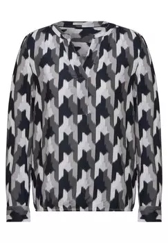Блузка CECIL Blouse, цвет grey/black