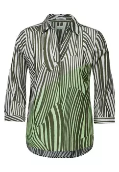 Блузка CECIL, цвет Khaki/Light green