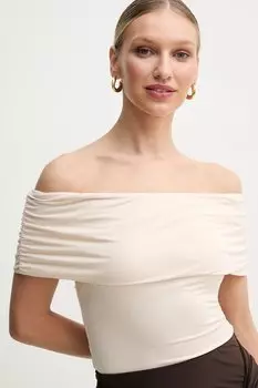 Блузка CHARLOTTE Guess, бежевый