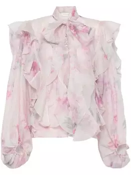 Блузка Crush ZIMMERMANN, розовый