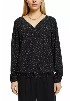 Блузка edc by Esprit MIT MUSTER, черный