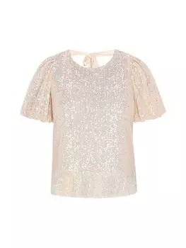 Блузка faina, цвет beige multicolor