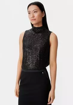 Блузка FAON PAILLETTES comma, цвет schwarz