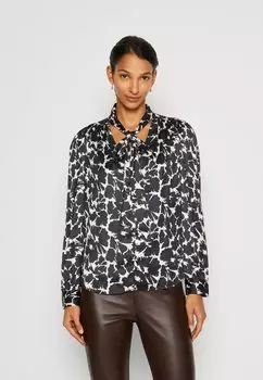 Блузка GAP TIE NECK, черный