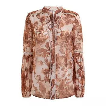 Блузка Guess Josette, коричневый