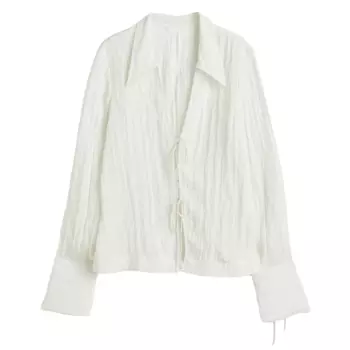 Блузка H&amp;M Crinkled, белый