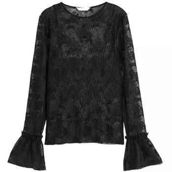 Блузка H&amp;M Mesh, черный