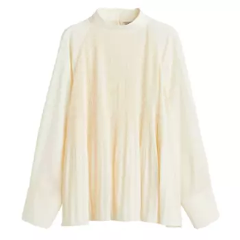 Блузка H&amp;M Pleated, белый