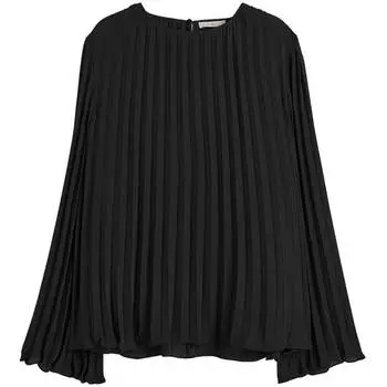 Блузка H&amp;M Pleated, черный