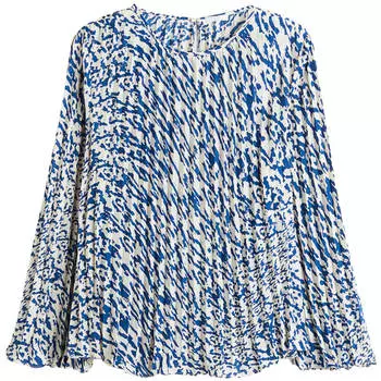 Блузка H&amp;M+ Pleated, синий