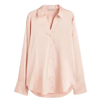 Блузка H&amp;M V-neck, светло-розовый