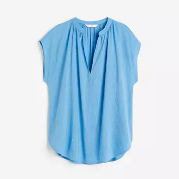 Блузка H&M V-neck, синий